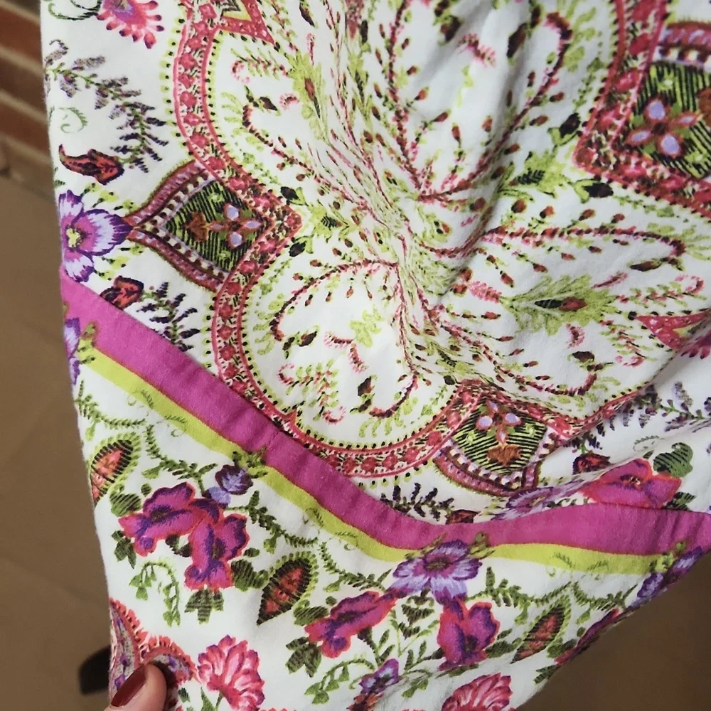 London Times Pink and White Floral Dress, Size 8 - Picture 6 of 8